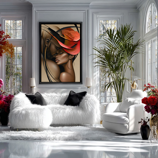 Mr. Rampart & Ms. Rose – Modern Feminine Portrait Wall Art Print