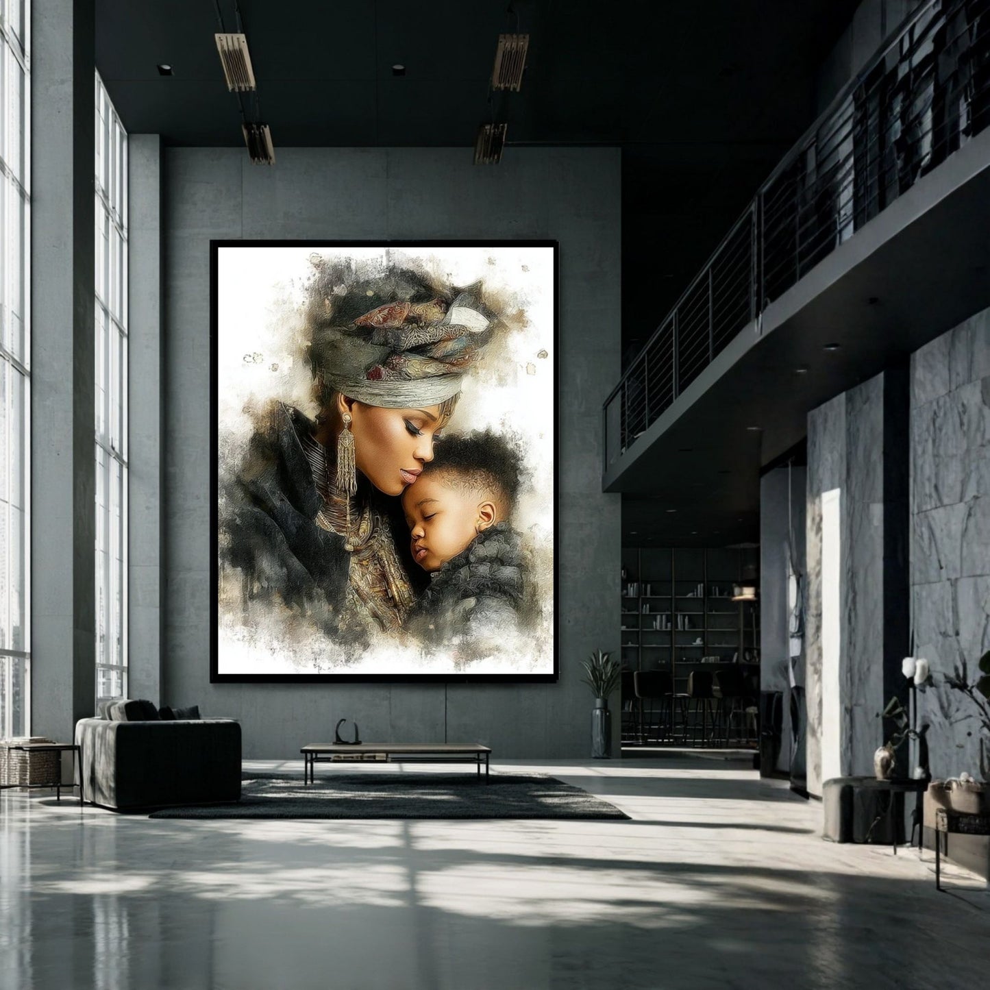 A Still Moment of Forever – Mother and Child Portrait Wall Art Print