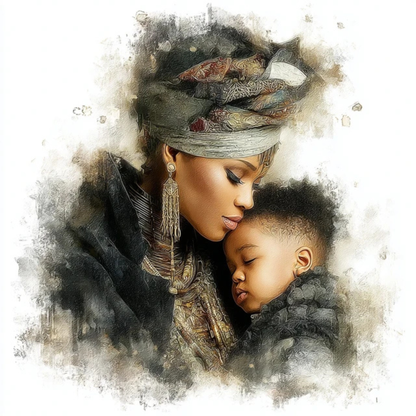A Still Moment of Forever – Mother and Child Portrait Wall Art Print