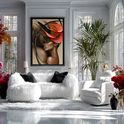 Mr. Rampart & Ms. Rose – Modern Feminine Portrait Wall Art Print