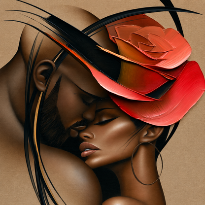 Mr. Rampart & Ms. Rose – Modern Feminine Portrait Wall Art Print