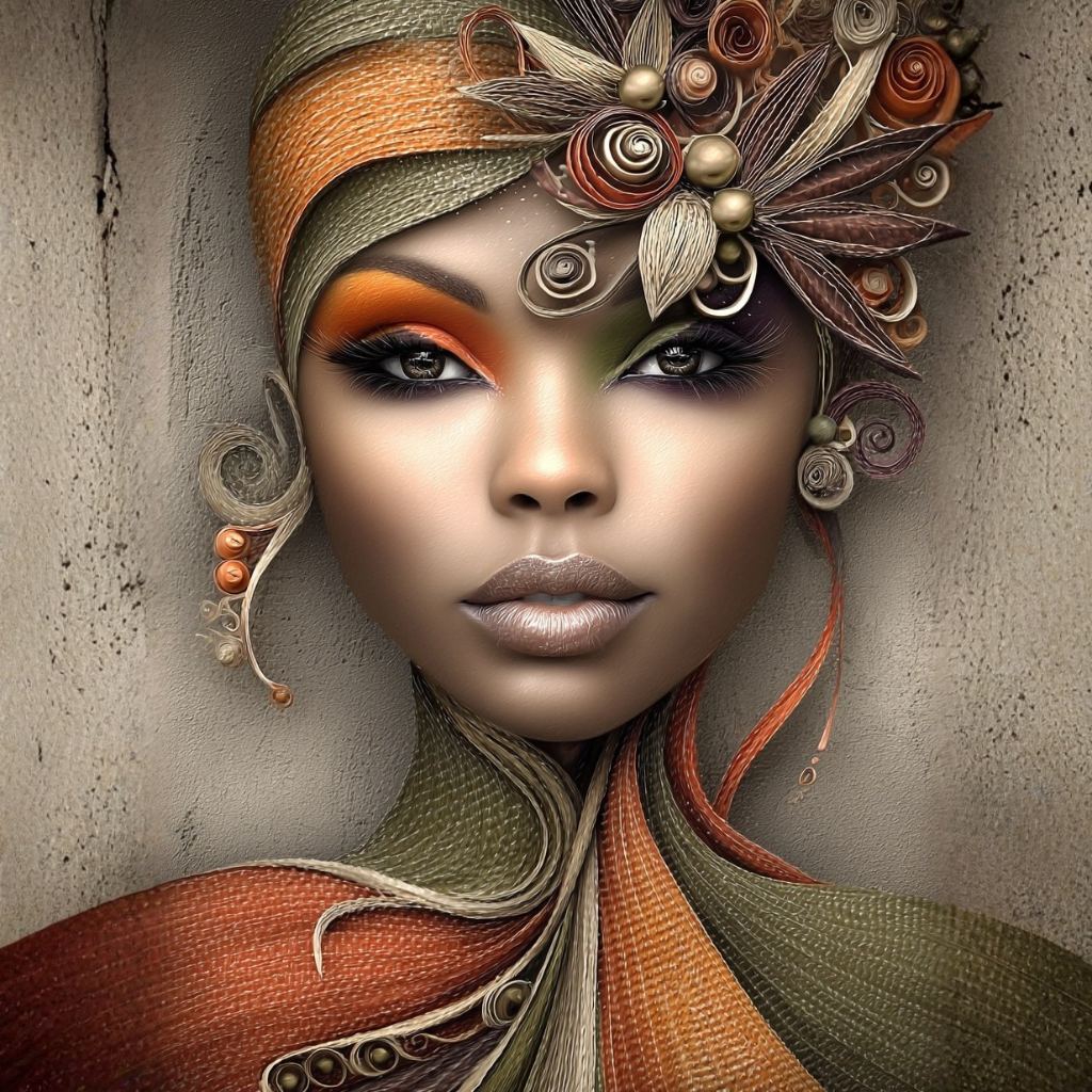 Rooted in Radiance – Afro-Textured Portrait Wall Art Print