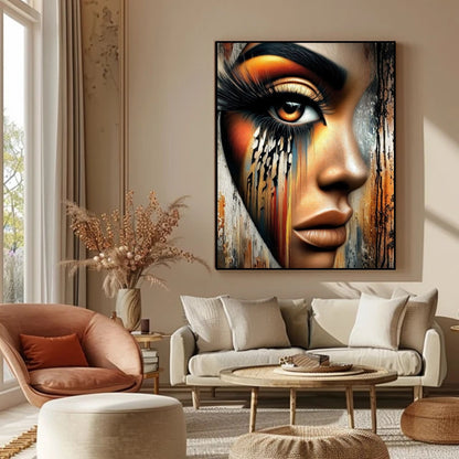 What the Eye Carries – Modern Abstract Portrait Wall Art Print